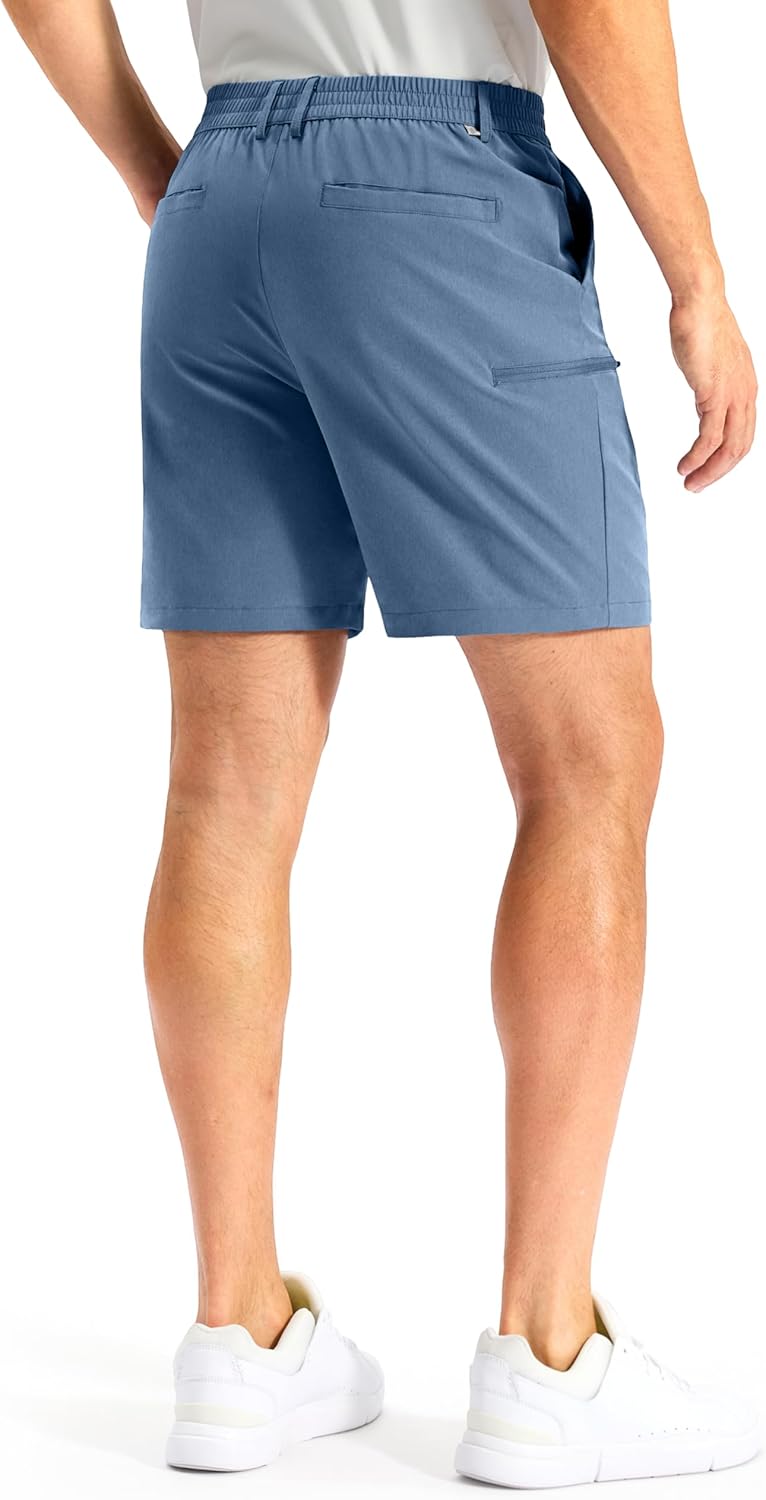 Soothfeel Men's Casual Shorts with 5 Pockets 7"/ 9" Golf Shorts Stretch Quick Dry Lightweight Work Dress Hiking Shorts - Image 2
