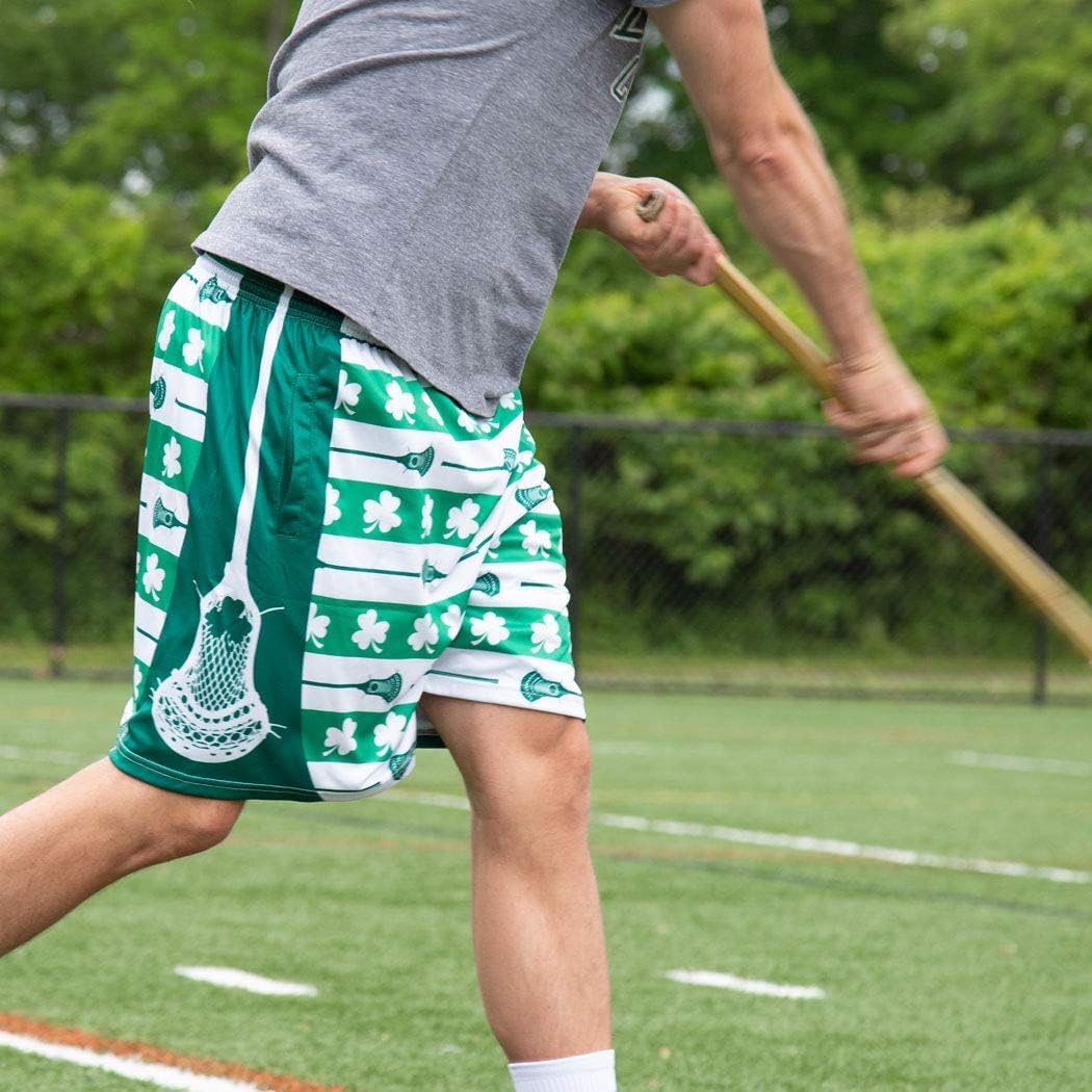 ChalkTalkSPORTS Lacrosse Performance Shorts - Shamrock St Patricks Day - Lacrosse Athletic Shorts - Youth Large - Image 6
