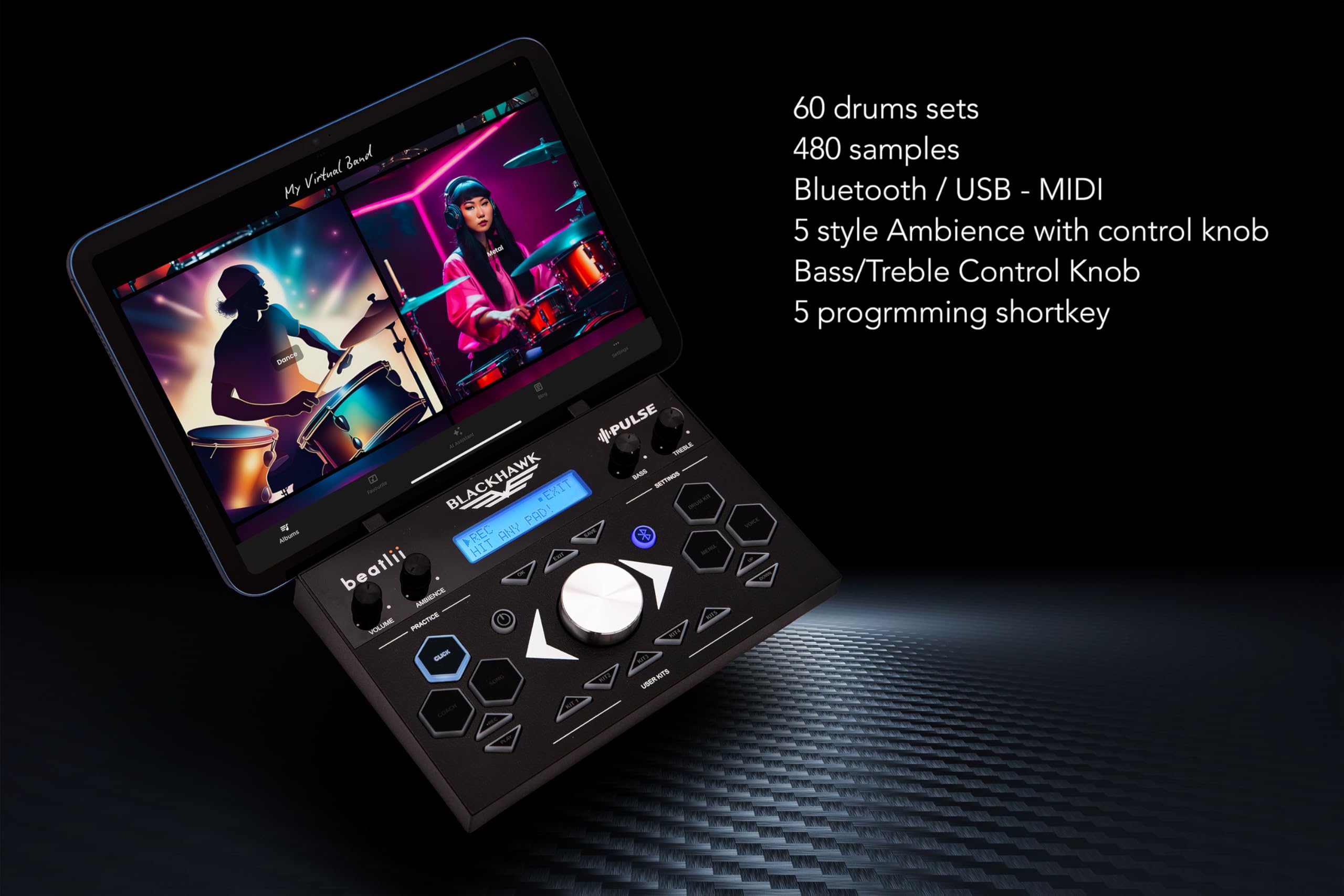 Perkusja elektroniczna Black Hawk PULSE Plus
