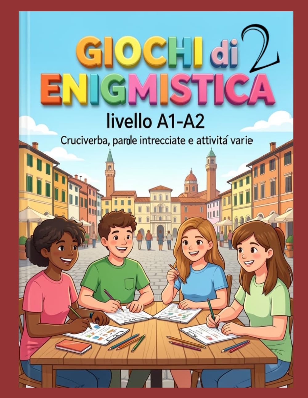 Enigmistica, Cruciverba e Giochi per Imparare l'Italiano2: (Livello A1-A2) (Enigmistica per Studenti di Italiano)