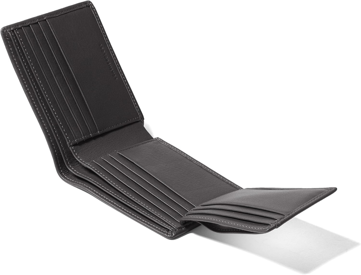 Leatherology Men's Leather Bifold Wallet with Card Flap - 11 Card Slots - Double Bill Compartment - Image 4