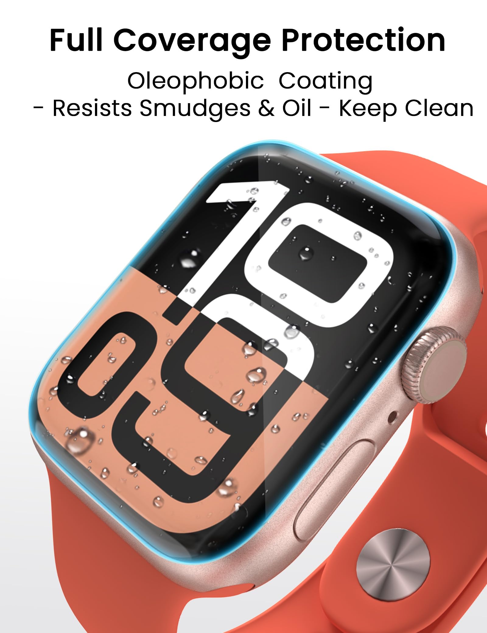 Sinoacc Osłona ekranu do Apple Watch Series 10 46 mm (6 sztuk) samoregenerująca się elastyczna folia TPU do iWatch 10 46 mm, odporna na pęcherzyki powietrza, HD, ultracienka, łatwa instalacja