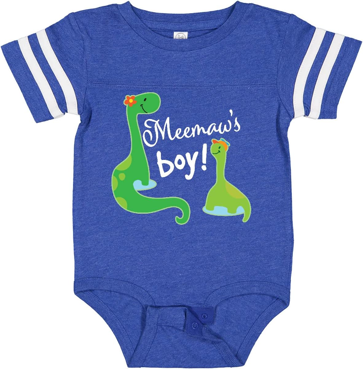 inktastic Meemaw Boy Grandson Dinosaur Baby Bodysuit