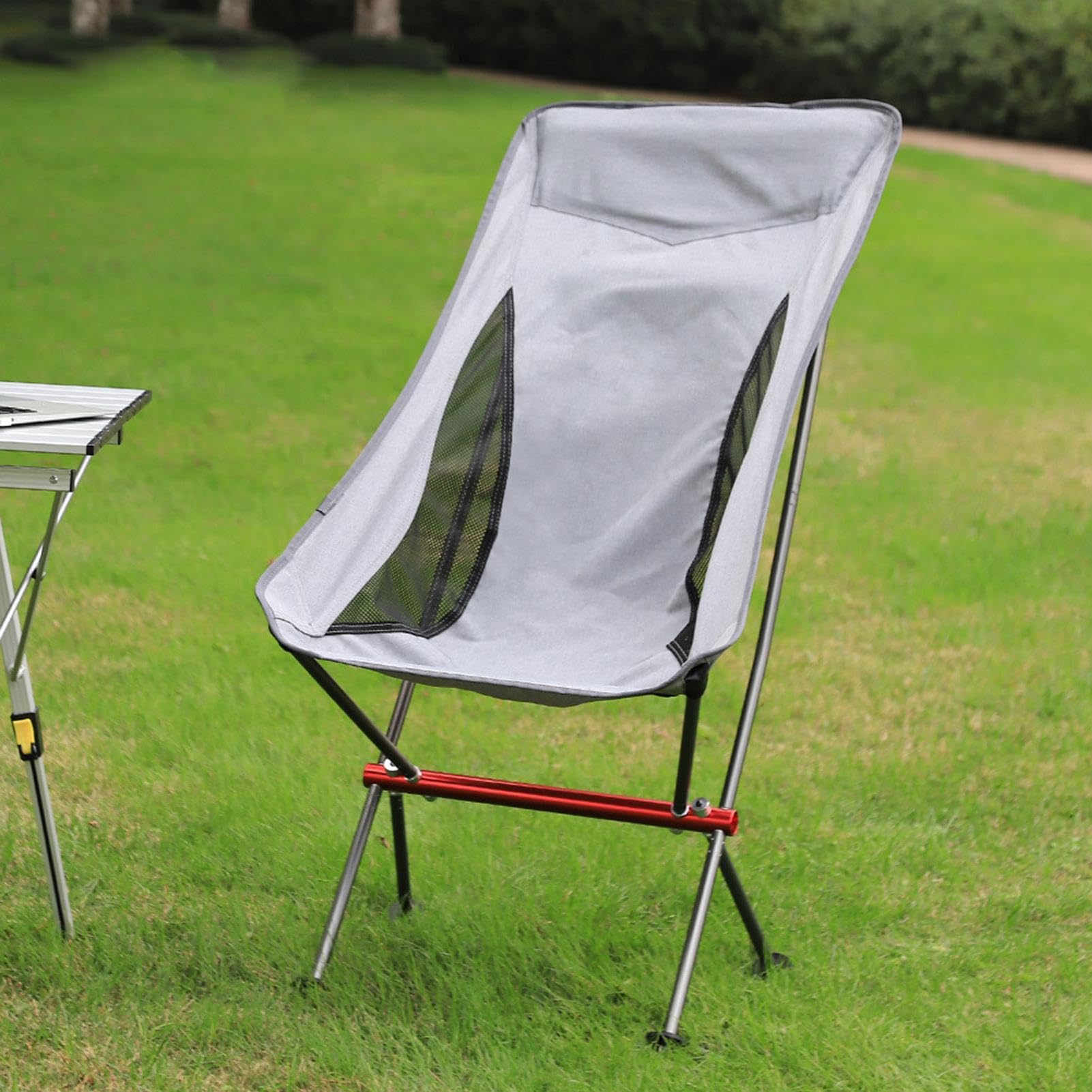 Sedia pieghevole per esterni, sedile da trekking pieghevole - sedia da giardino per prato - campeggio escursionismo spiaggia pesca picnic terrazza balcone giardino cortile