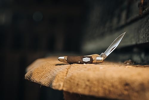 Miniatura 4 de Old Timer 18OT Mighty Mite Cuchillo de bolsillo plegable tradicional de acero inoxidable de 4.7 pulgadas con hoja de punta de clip de 2 pulgadas,