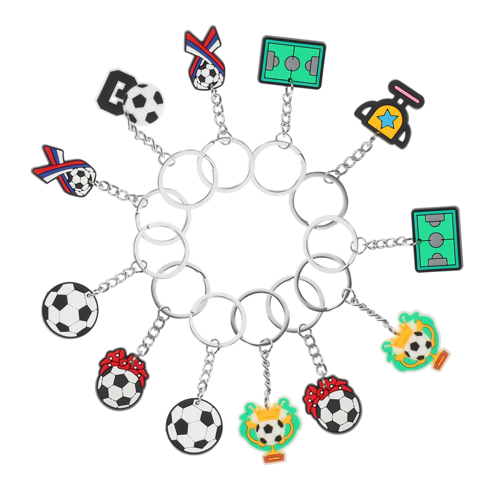INOOMP Sport Palla Portachiavi Portachiavi Indietro Portachiavi Calcio Novità Portachiavi Calcio Souvenir Piccolo Portachiavi Calcio Di Partito Calcio Anello Chiave Portachiavi