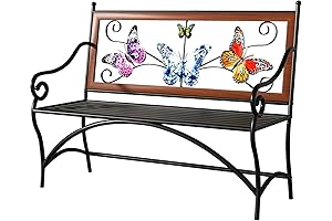 39.7 inches Lark And Meadow Butterfly Bench