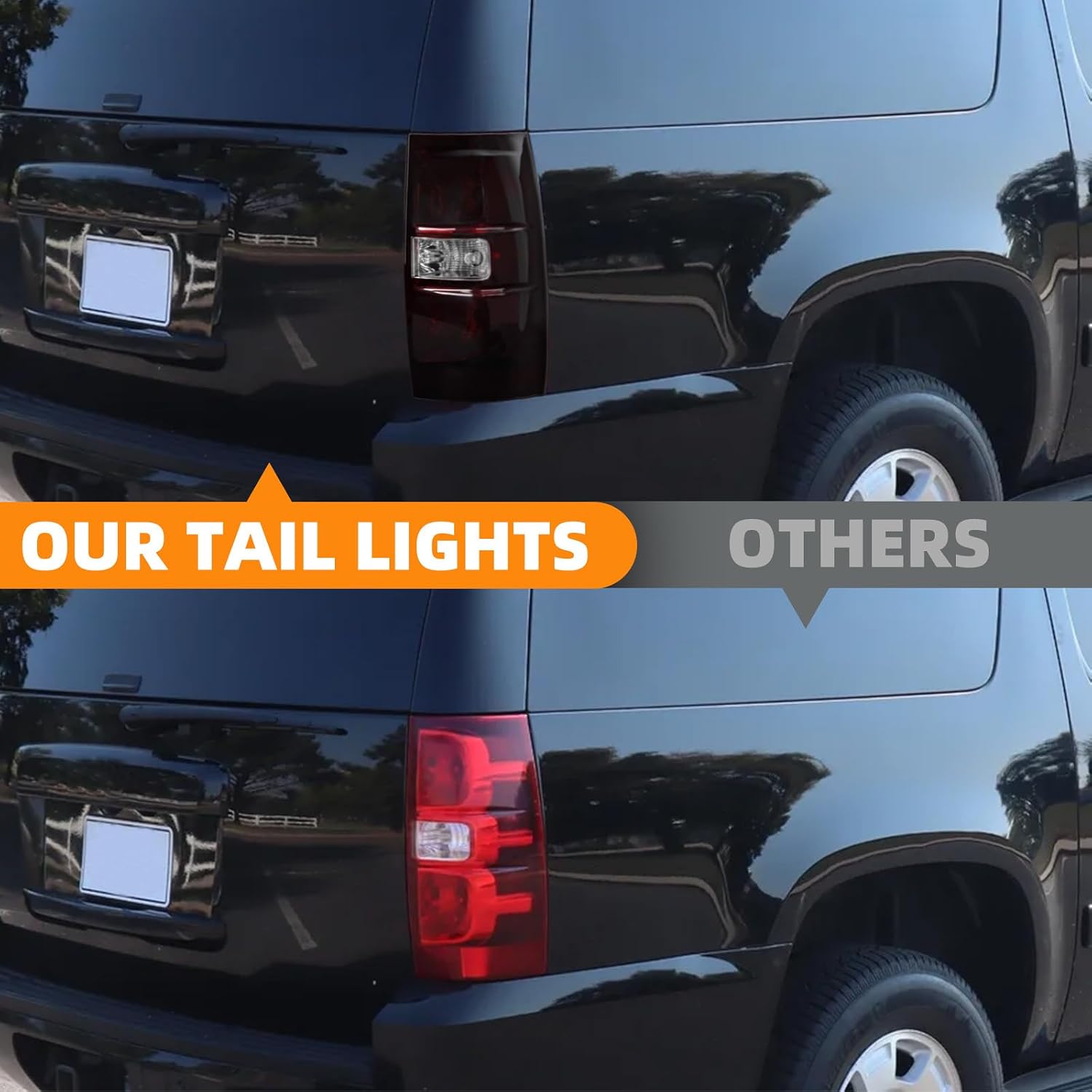 MAYELLO Smoked Red Tail Lights for 2007-2014 Chevy Tahoe Suburban GMC Yukon
