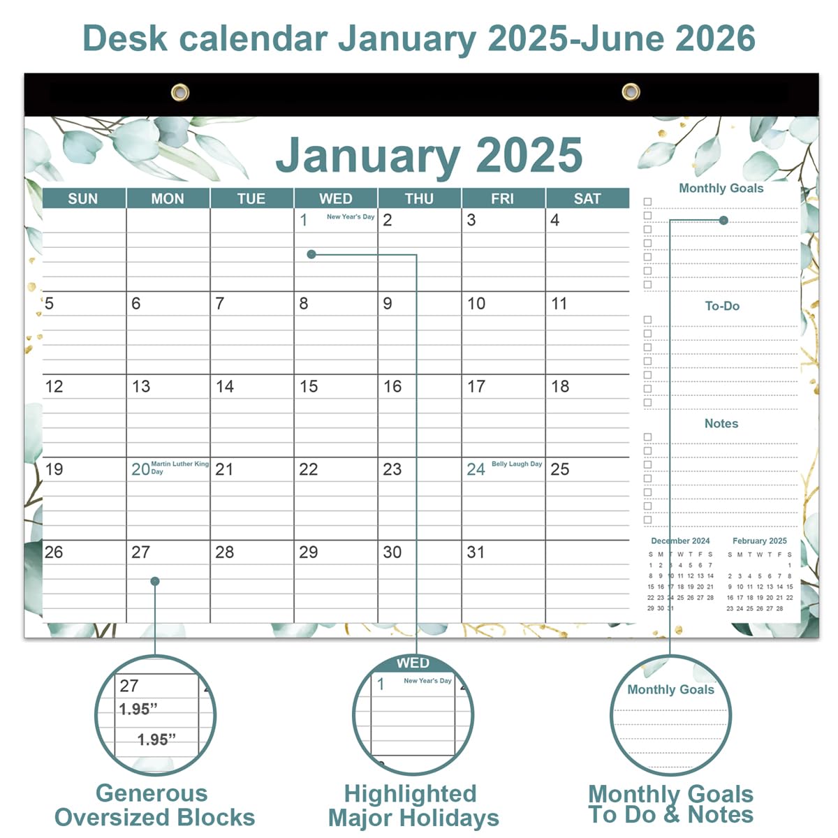 amazon-com-2025-desk-calendar-18-months-calendars-from-january-2025-to-june-2026-desk-calendar-2025-2026-with-thick-paper-17-x-12-green-leaf-office-products