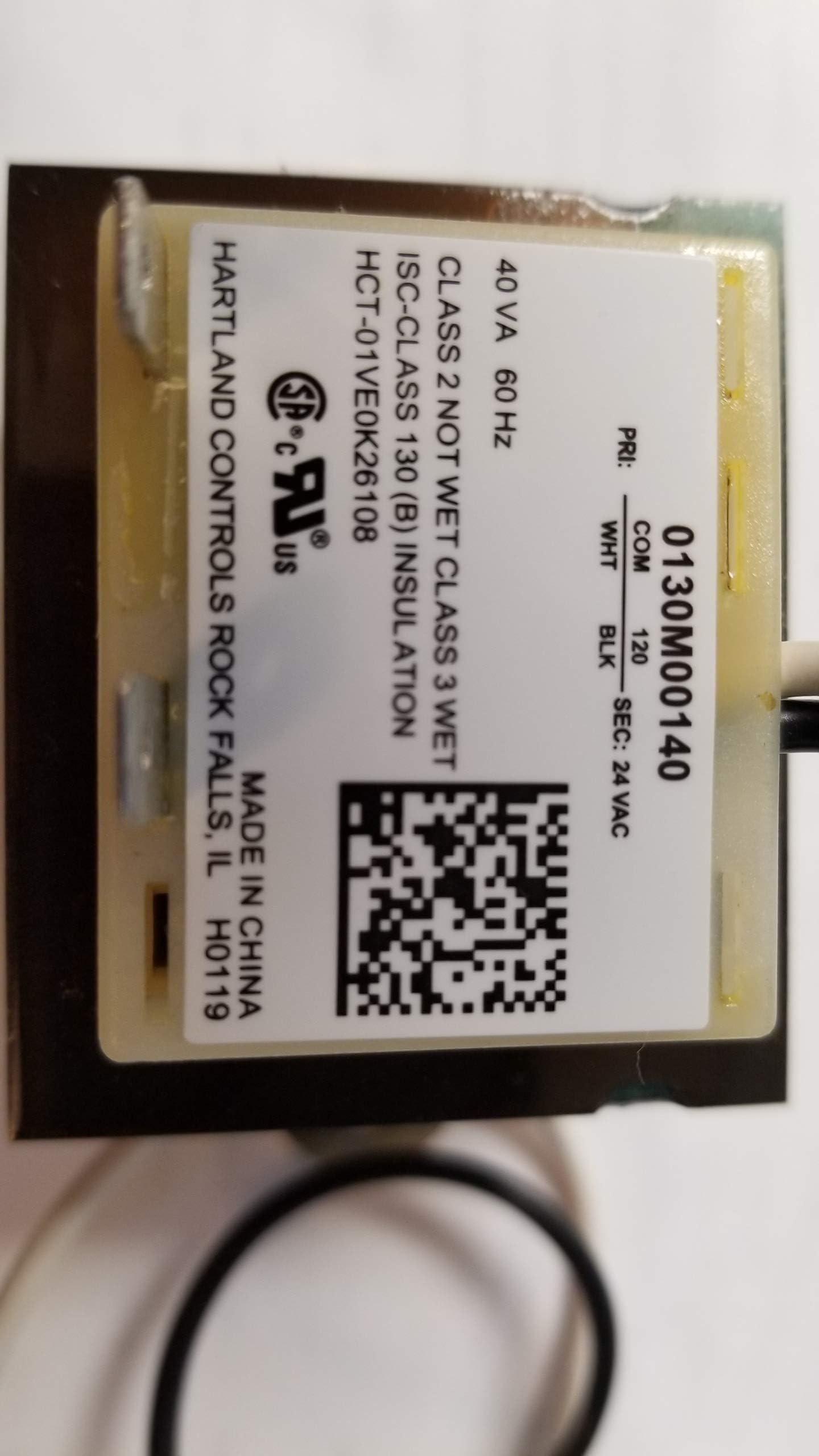 Goodman HVAC Furnace Transformer 120V to 24V 40 W 0130M00140
