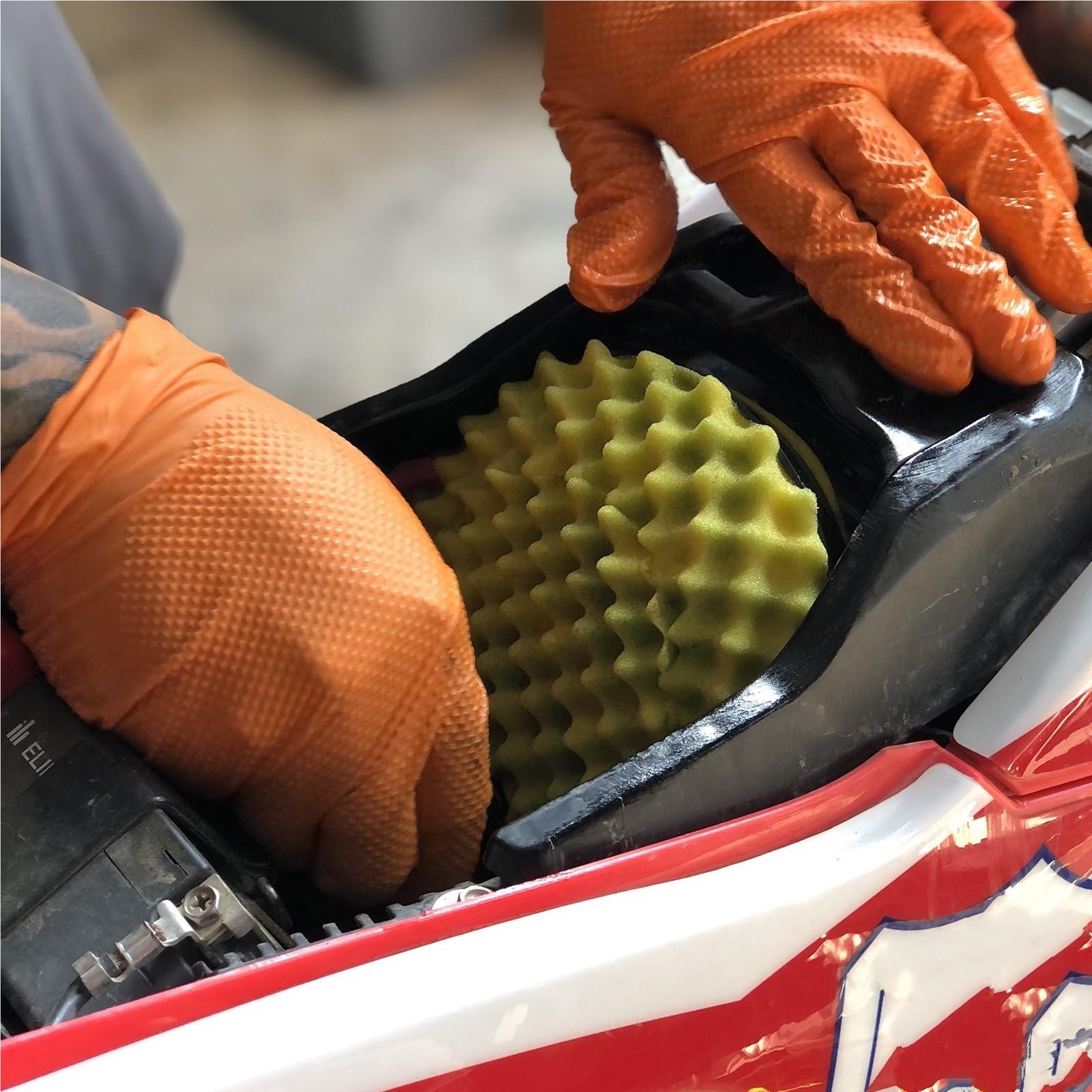 Filtro de Aire Kit de Soporte de Filtro de Aire Compatible con KTM, Compatible con GasGas, Motocross, Motocicleta.(NB154116W Set)