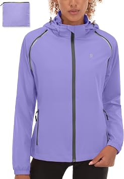 Little Donkey Andy Womens Packable Cycling Jacket Removable Sleeves & Hood