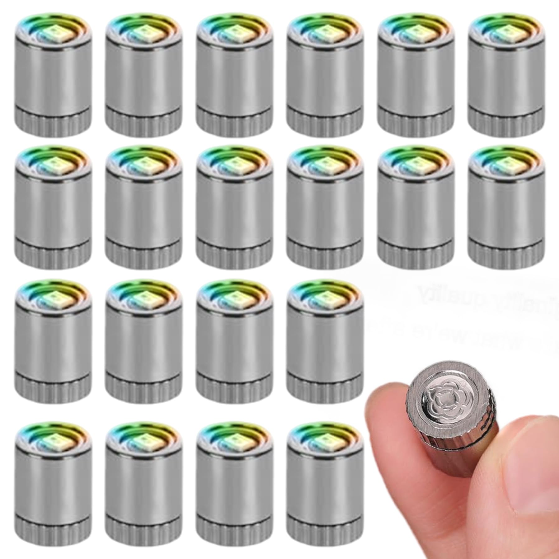 Rwigeboo 20PCS Mini LED Lights, 7-Color Changing Battery Powered Plastic Tiny LED Lights for Crafts, Dollhouse Tiny for Crafts