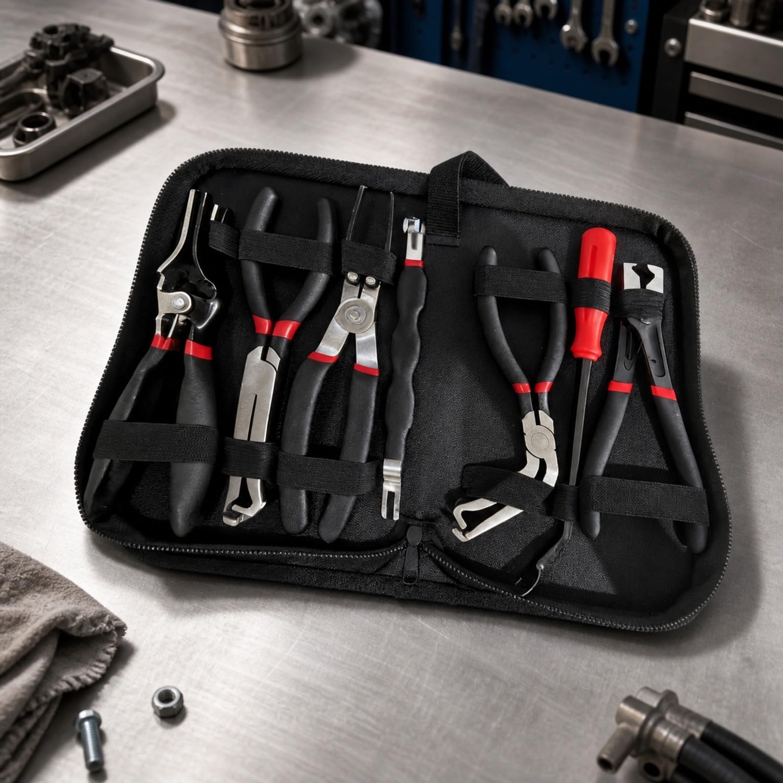 KESOTO Pinzas Corte para Electricidad Automotriz con Superficie Agarrote Acerada y Empuñadura Confortable Acuado para sconectar Terminales, Sin Bolsa