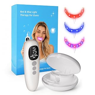 Red Light Therapy for Gums, KTS Oral Care Light with Smart Controller, Red & Blue LED for Gum Health, Toothache Relief, Repair Bleeding Sensitive Gums, Detachable Mouthpiece for Easy Cleaning - Amazon product rated Grade A