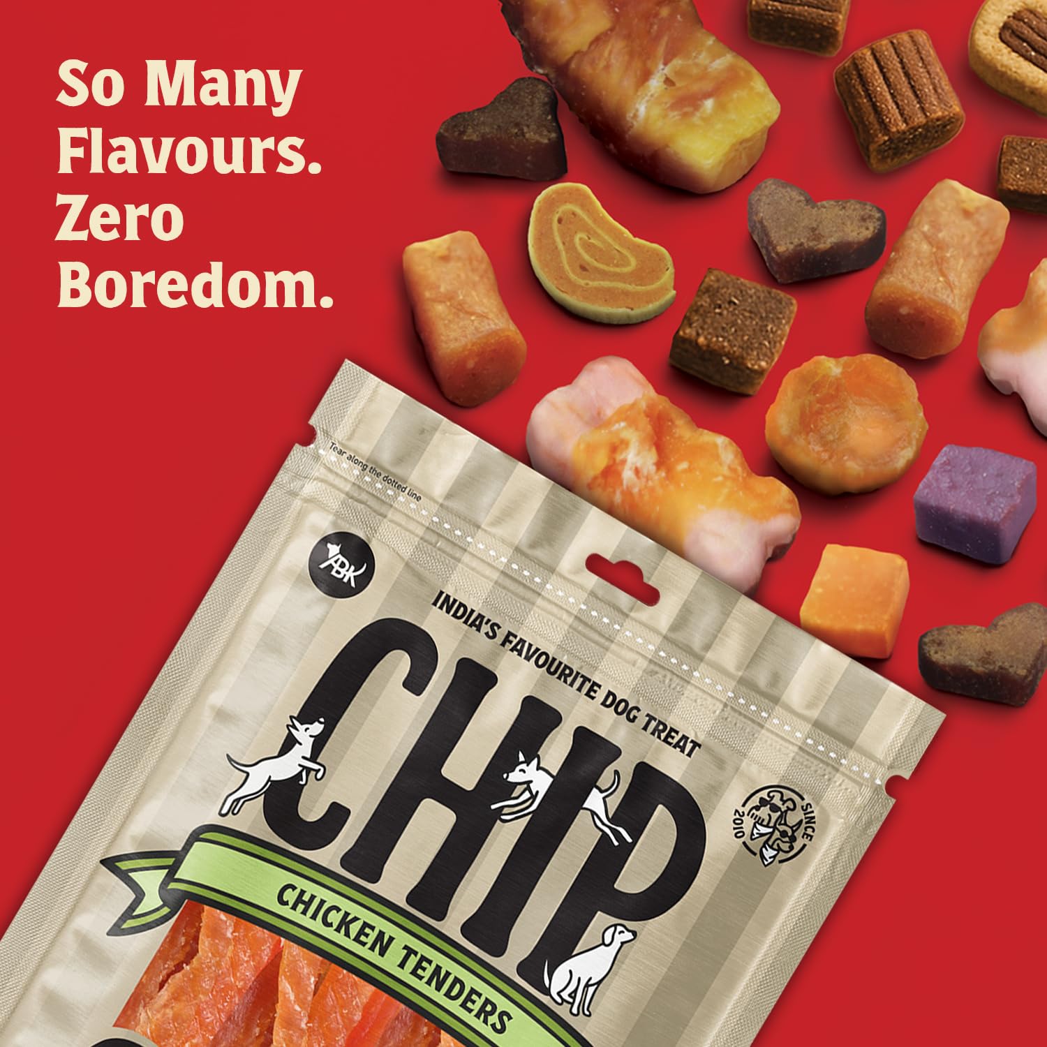Chip Chops Dog Treat, 70g, Tasty & Nutritious Dog Snack (Tender Chicken, Pack of 1) 3