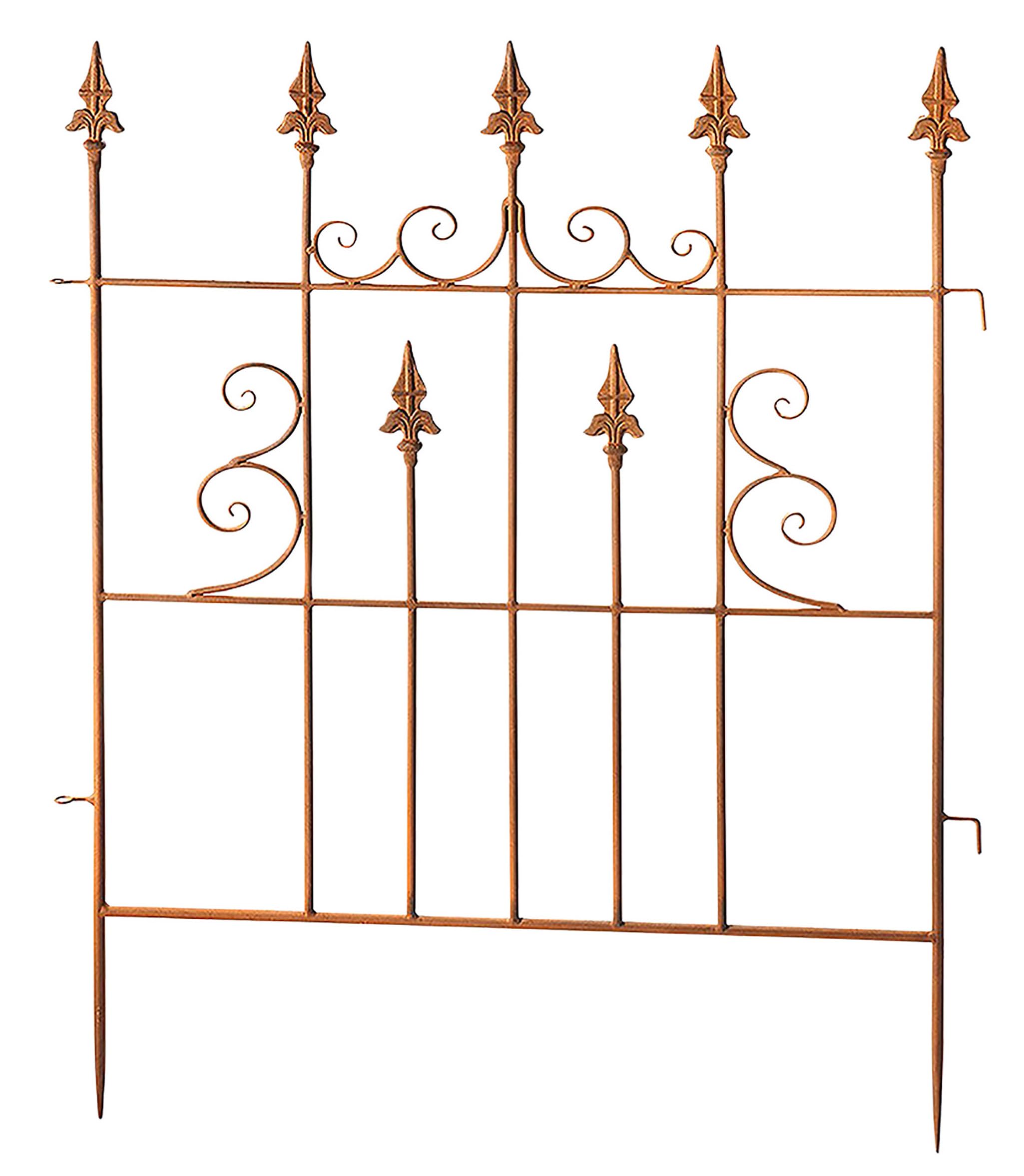 Kobolo Gartenstecker Palisade Zaun Zaunfeld Rankhilfe Metall 77x100 cm
