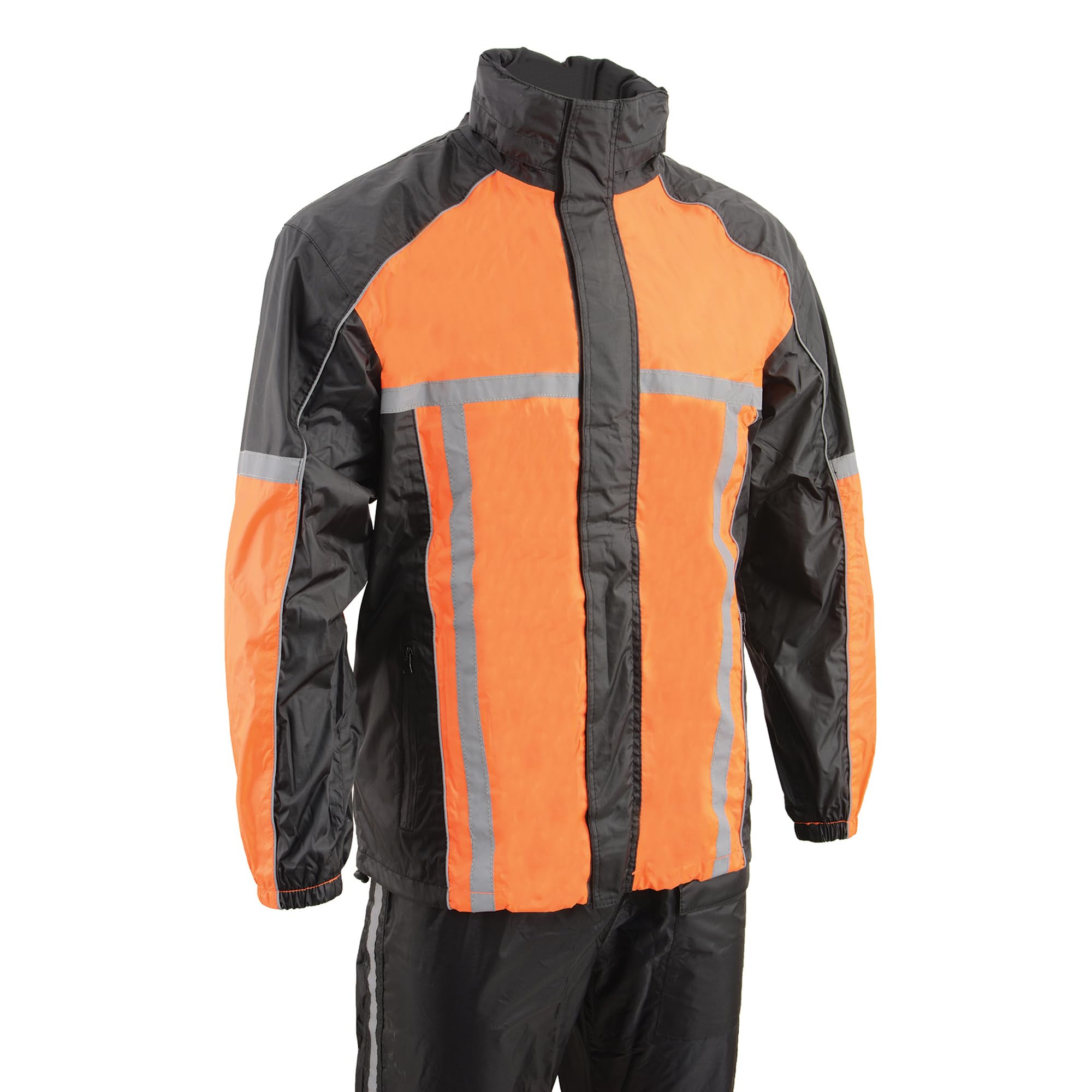 Milwaukee Performance Men's Waterproof Rain Suit w/HI Vis Reflective Tape (Orange, 5X-Big)