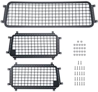 MORLORDY Metal RC Side Windows Rear Windows Protective Mesh Net for 1/10 Scale RC Crawler Car TRX4 2021 Bronco Upgrades
