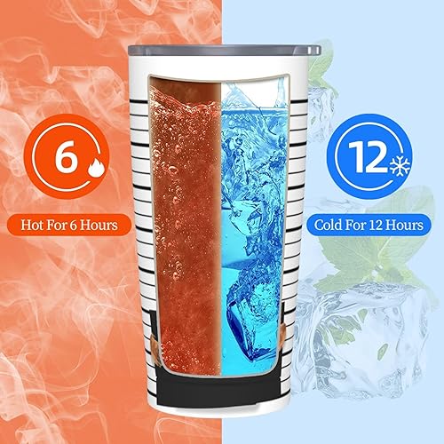 Miniatura 6 de Vaso de perro malo con tapa y pajilla, taza de acero inoxidable de 20 onzas con aislamiento de acero, taza de café de viaje para amantes de los