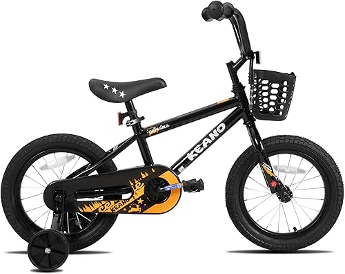 Miniatura 7 de KEANO Cervine 14 16 20 Inch Kids Bike for Boys Girls Ages 3-10 Years, 14 16 Inch Toddler BMX Bikes with Training Wheels and Basket, 20 in Children