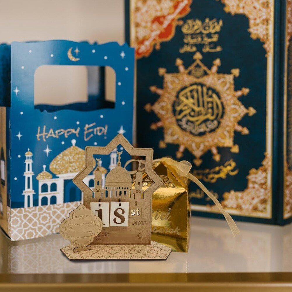 Ramadan adventskalender houten aftelkalenders decoraties 30 dagen tot Eid Ramadan cadeau voor kinderen Ramadan Eid decor