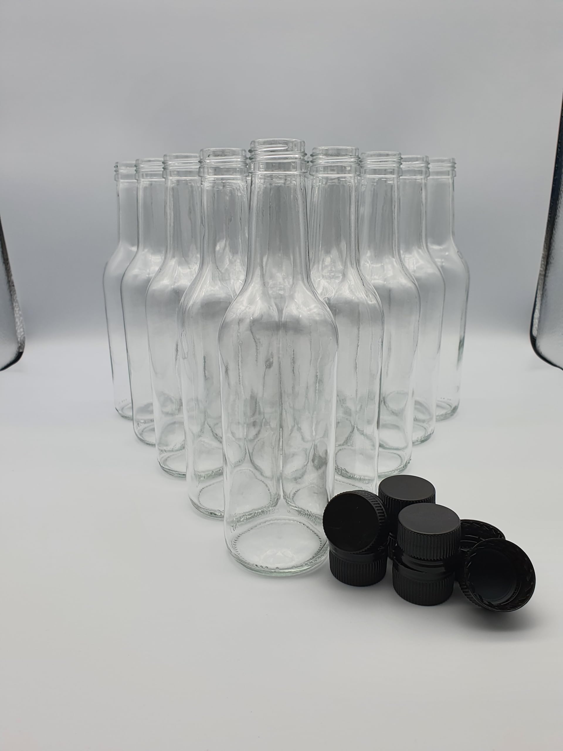 Glass Bottles 330ml and Screw Cap Drinks Bottles Cordial Home Brew 6-108 Pack (6)