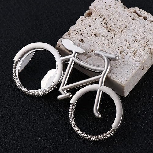 Miniatura 3 de Abridor de botellas de cerveza de metal, abrebotellas de cerveza de vino para bicicleta, abridor de botellas en forma de bicicleta, lindo llavero