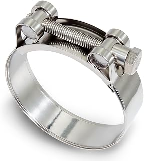 2 Stück Gelenkbolzenschelle Edelstahl 68-73mm Schlauchschellen T Bolt Auspuffschelle Heavy Duty Rohrschellen Anti-Korrosion Quick Release Universal Fit für Autos Schiff Industrie