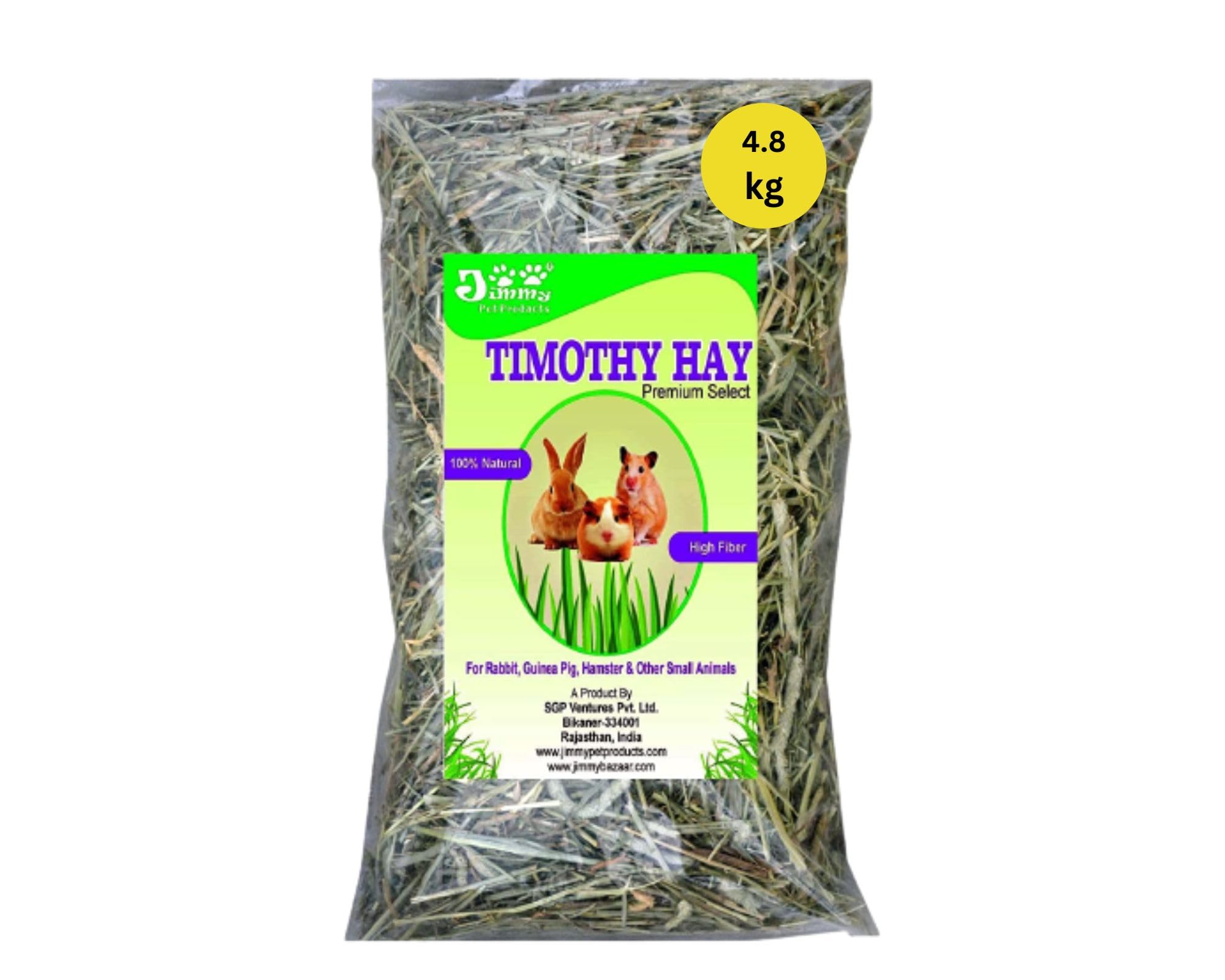 JiMMy Pet Products Timothy Hay For Rabbit Hay Guinea Pig & Hamster (4.8 Kg), All Life Stages (B0CMZVQB2Q) Amazon Price History, Amazon Price Tracker