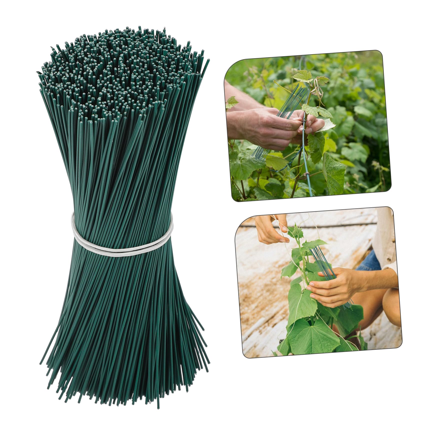 Sosoport 4000pezzi Legature per Fili Twisted Resistenti per Giardinaggio per Sostenere Rampicanti e Ordinare