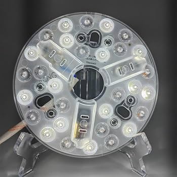 Eosnow Sostituzione LED LED da 5,3 pollici LED a ventola a soffitto 3000K 4200K 6500K 3 Dimmabile kit di retrofit rotondo da 15 w da 15 W da 95 a 265 V