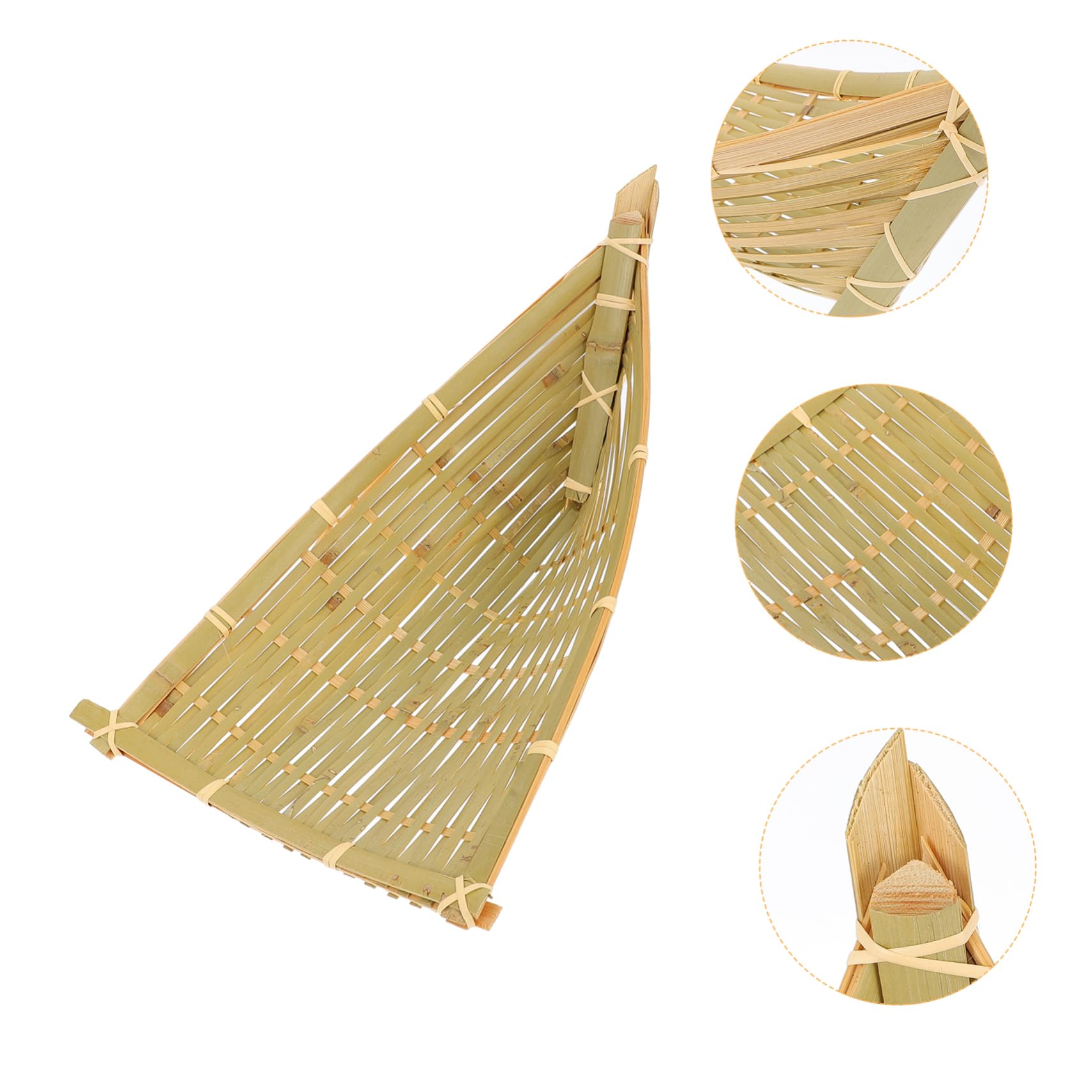 SOLUSTRE 1pc Woven Storage Basket for Meat and Snacks Craft Basket for Hotels and Home Use and Attractive Design for Living Room Kitchen Decor