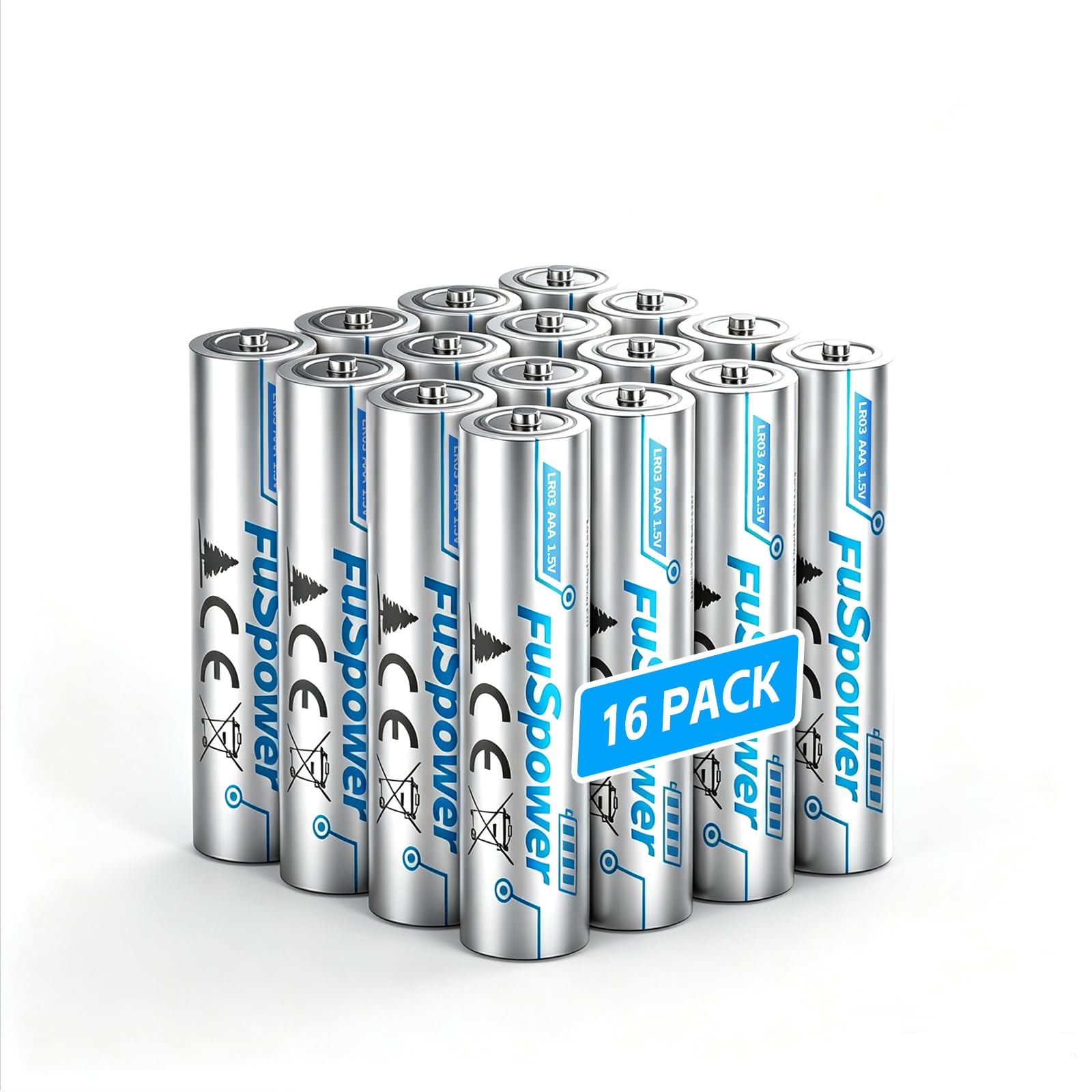Amazon.com: Fuspower Alkaline AAA Batteries 1.5V: Ultra Long