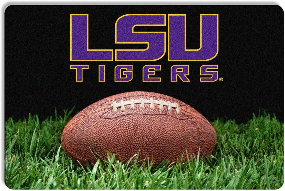 LSU Tigers Classic Football Pet Bowl Mat - L