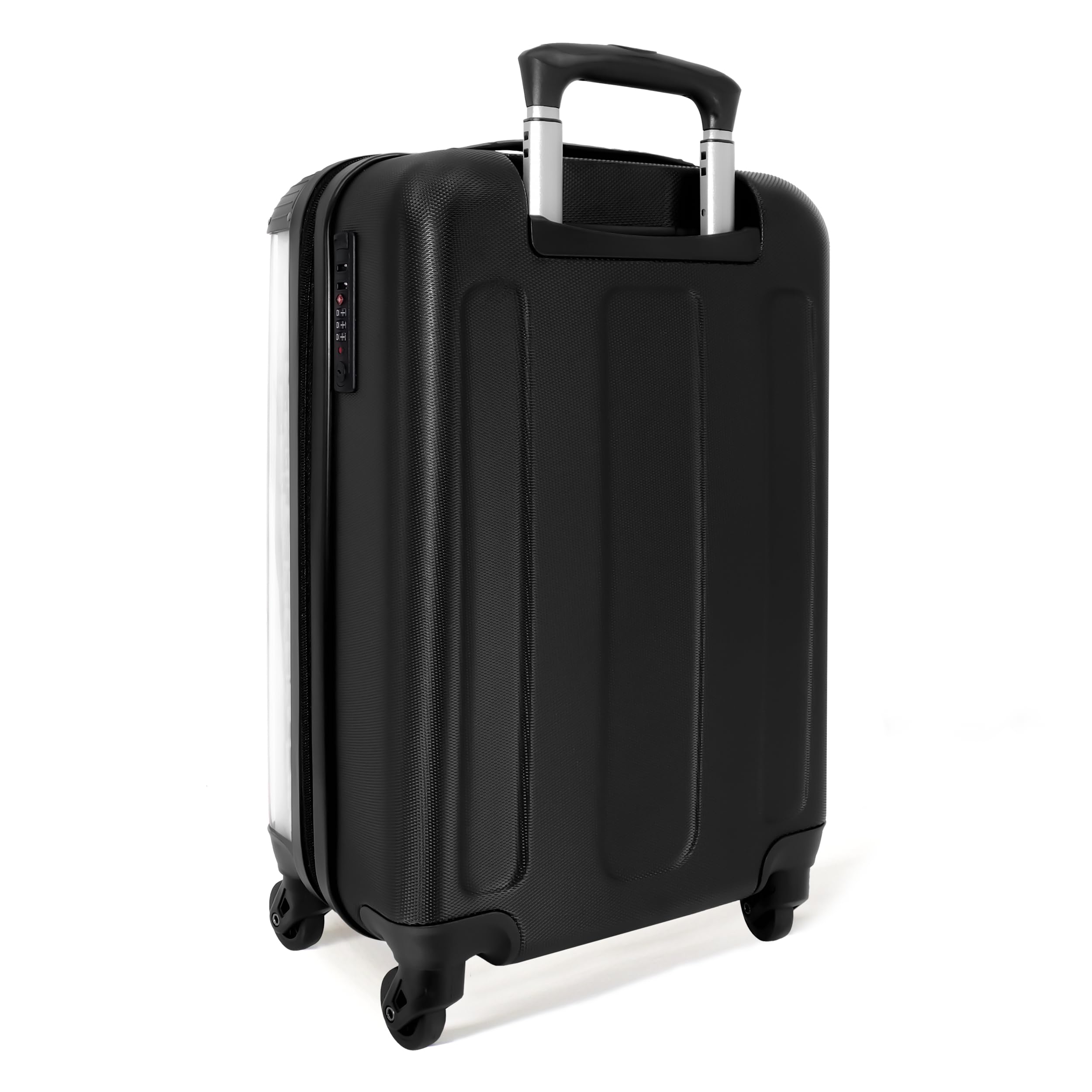 NoBoringSuitcases.com Maletas para Niños, Maleta Niño, Maleta Niños con Ruedas, Maleta Cabina Infantil, Maletas de Viaje Infantiles, Equipaje de Mano (55x40x20 cm), (Pingüino en Acuarela - Blanco)