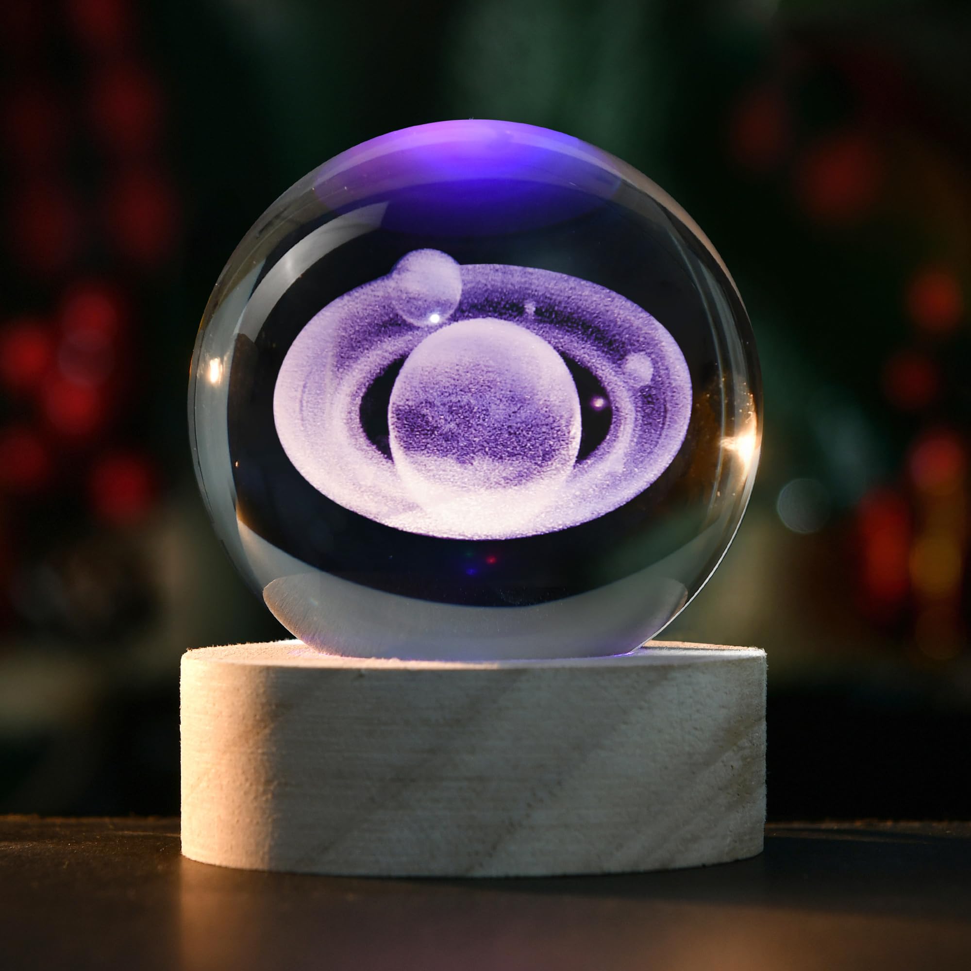IFOLAINA Saturn Gifts for Boyfriends Husbands 3D Saturn Crystal Ball Lamp | Unique Planet…