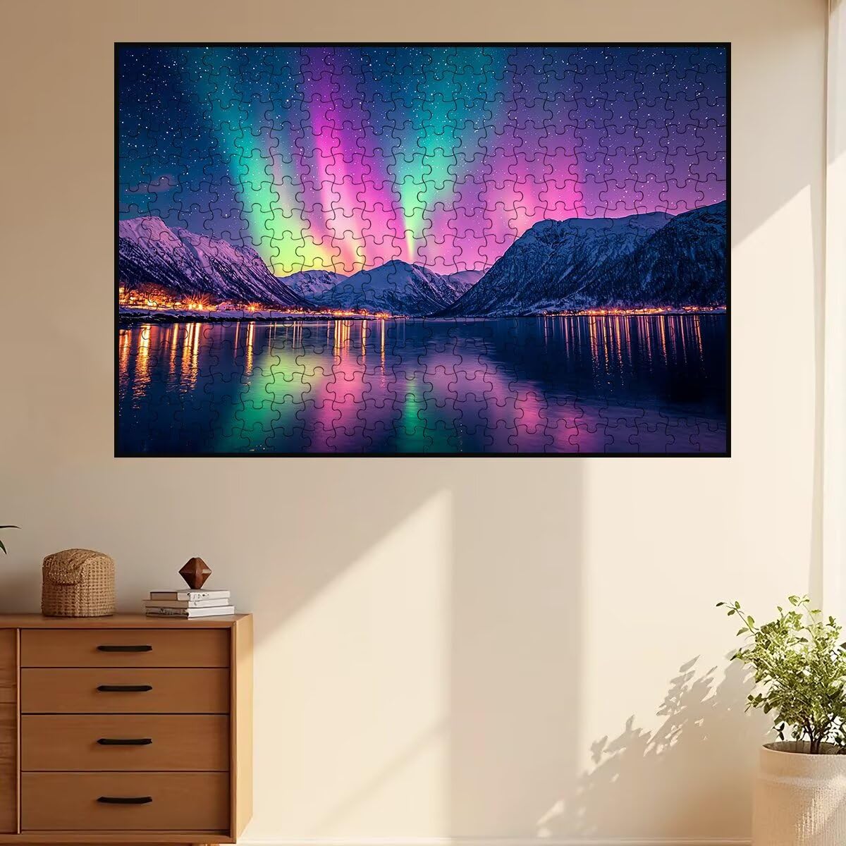 Puzzle 2000 sztuk Aurora, drewniane puzzle krajobrazy, klasyczne wyzwanie puzzle dla całej rodziny, zabawki puzzle litery na plecach, oryginalne prezenty dla mężczyzn wystrój -1809