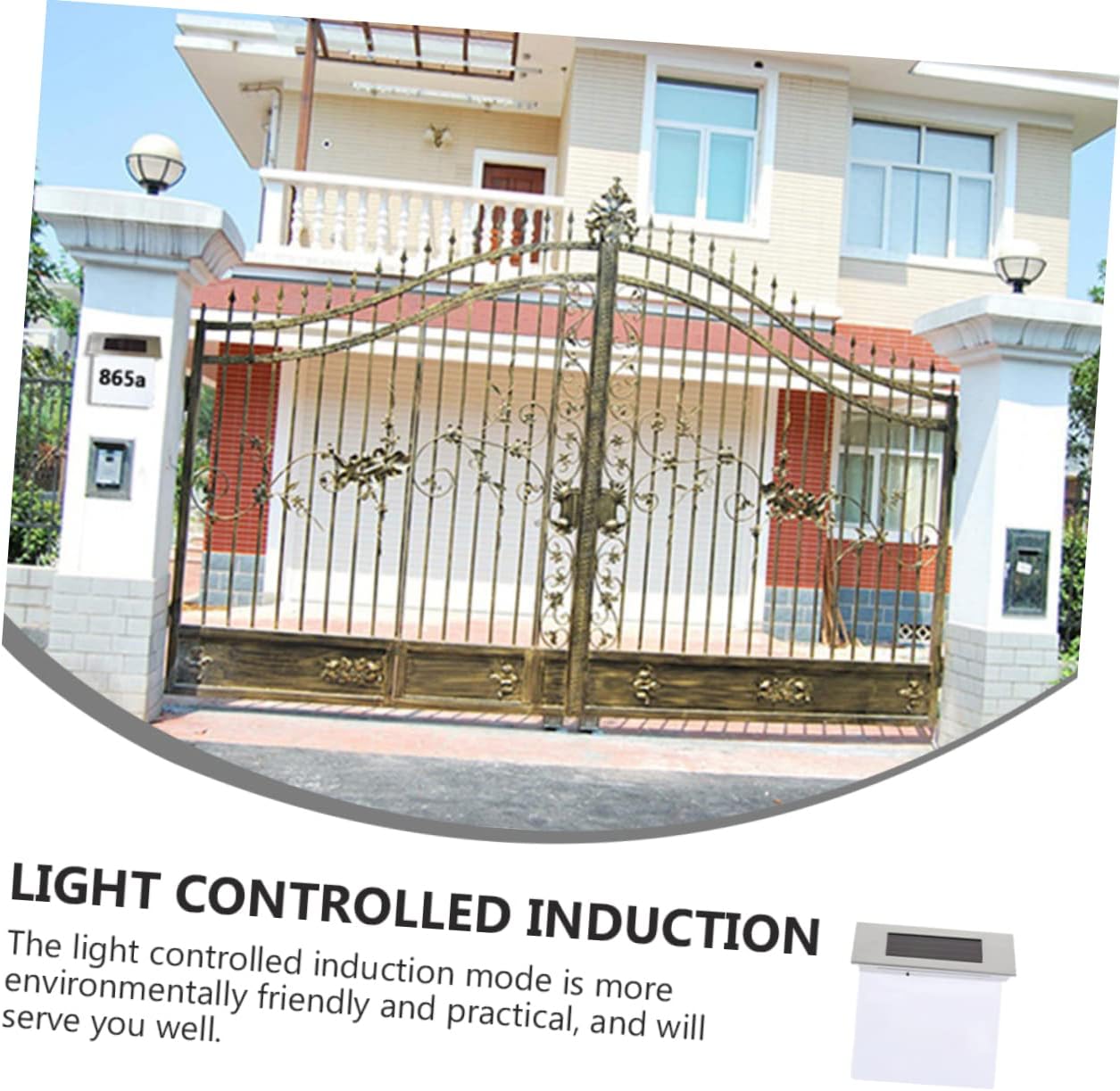 2pcs Solar Number Plaques for House Led Solar Lights Weatherproof Easy to Use