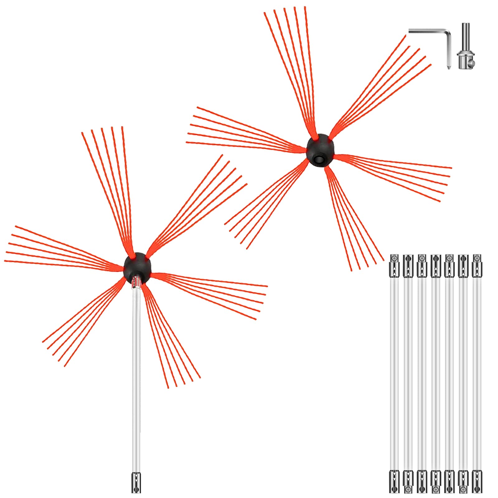 VEVOR 26-Feet Chimney Sweep Kit