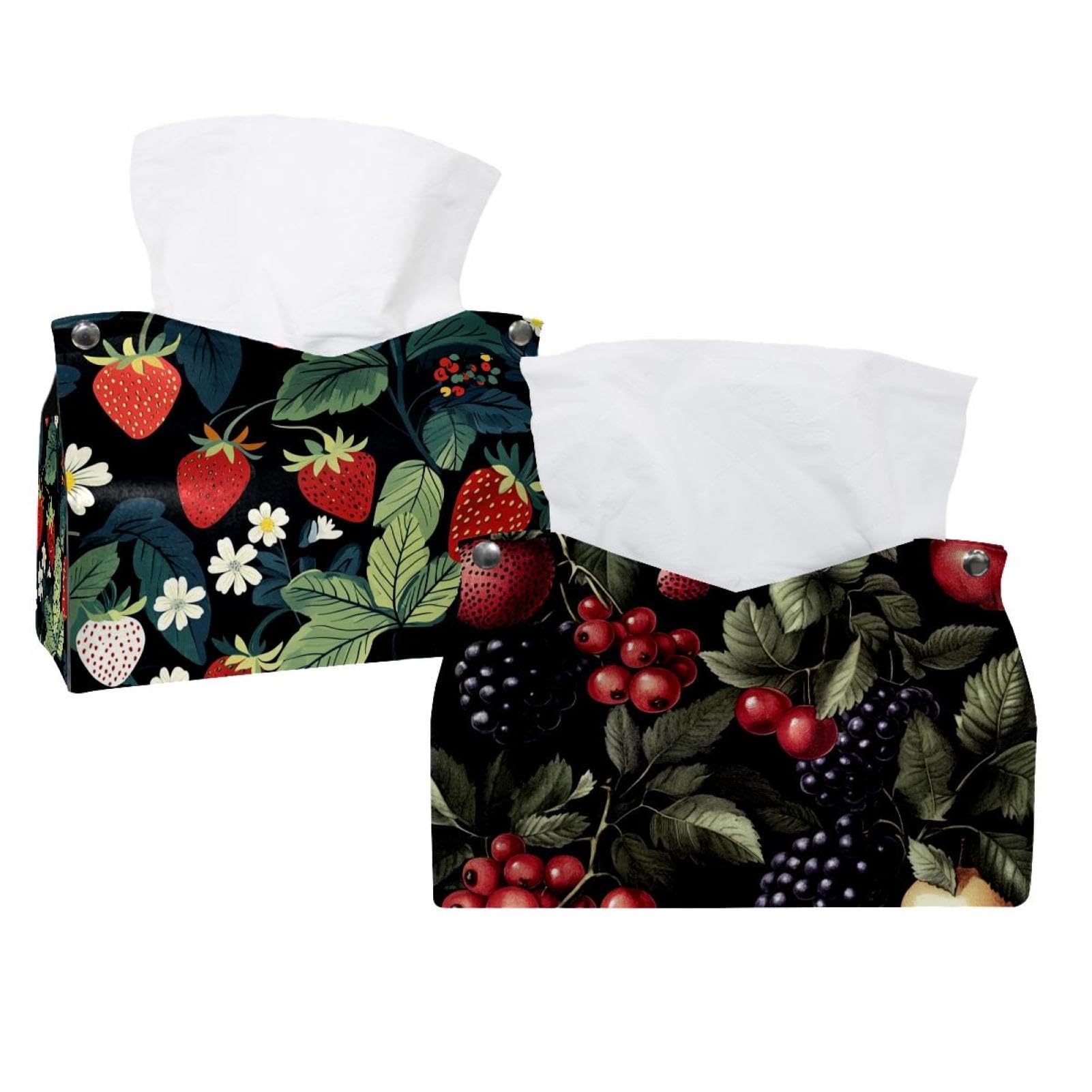 Boîte à mouchoirs fruits d'été : masquez le carton jetable dans votre salle de bain