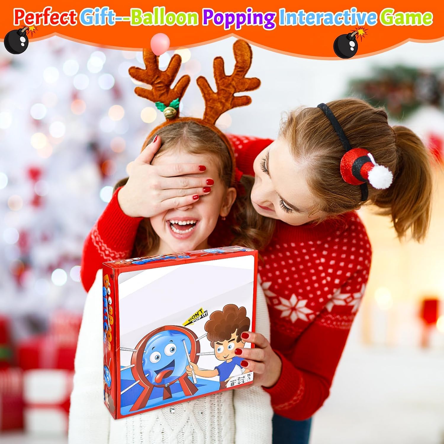 Desktop Balloon Game, Interactive Balloon Burst Game for Kids & Adult, BoomBoom Party Pop the Balloon Family Gathering - Image 2