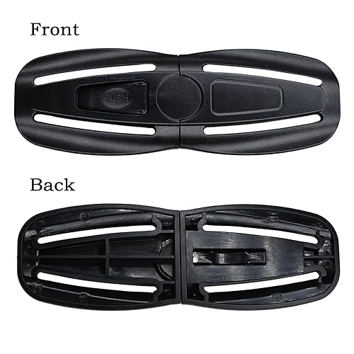 Miniatura 7 de Clip universal negro del arnés del pecho del asiento del niño y del cinturón de seguridad del asiento del bebé clip hebilla universal reemplazo para