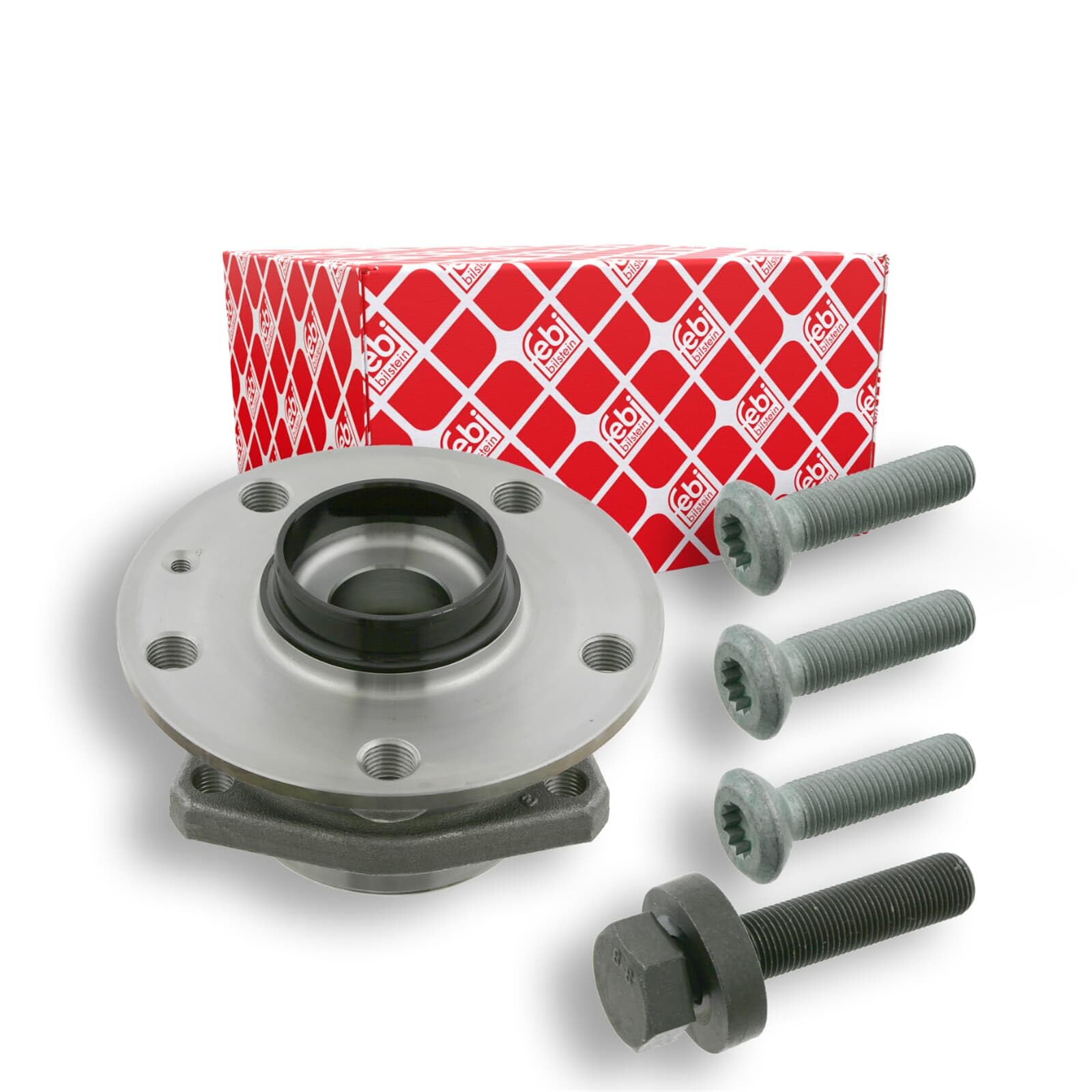 febi bilstein 27342 kit cuscinetto ruota con mozzo ruota e anello ad impulsi ABS, 1 unità