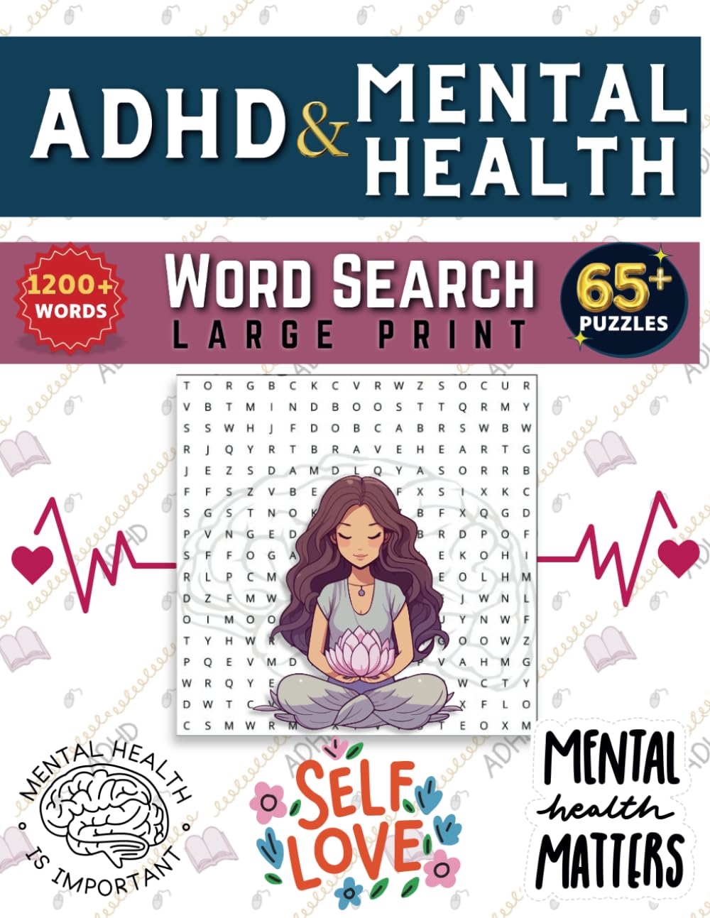 ADHD Word Search For Adult Mental Health Improve: ADHD Mental Health Word Search, Boost Your Mind with This ADHD & Mental Health Word Search Book (Gift Book)
