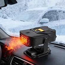 Car Heater, 12V Portable Heater Quick Warmth for Car in Winter, 2 in 1 Heating/Cooling Car Heater for Vehicle, Defroster Windshield Heater for Car, Space Heater for All Cars (Black)