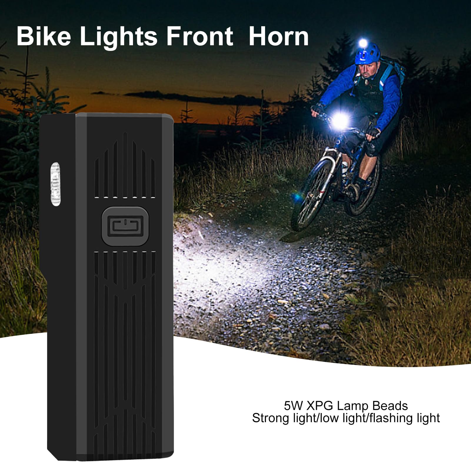 Fanale Led Ricaricabile Fanale Posteriore Bici Ricaricabile USB - 100 Lumen LED COB Per Sicurezza Notturna Illuminazione Ciclistica