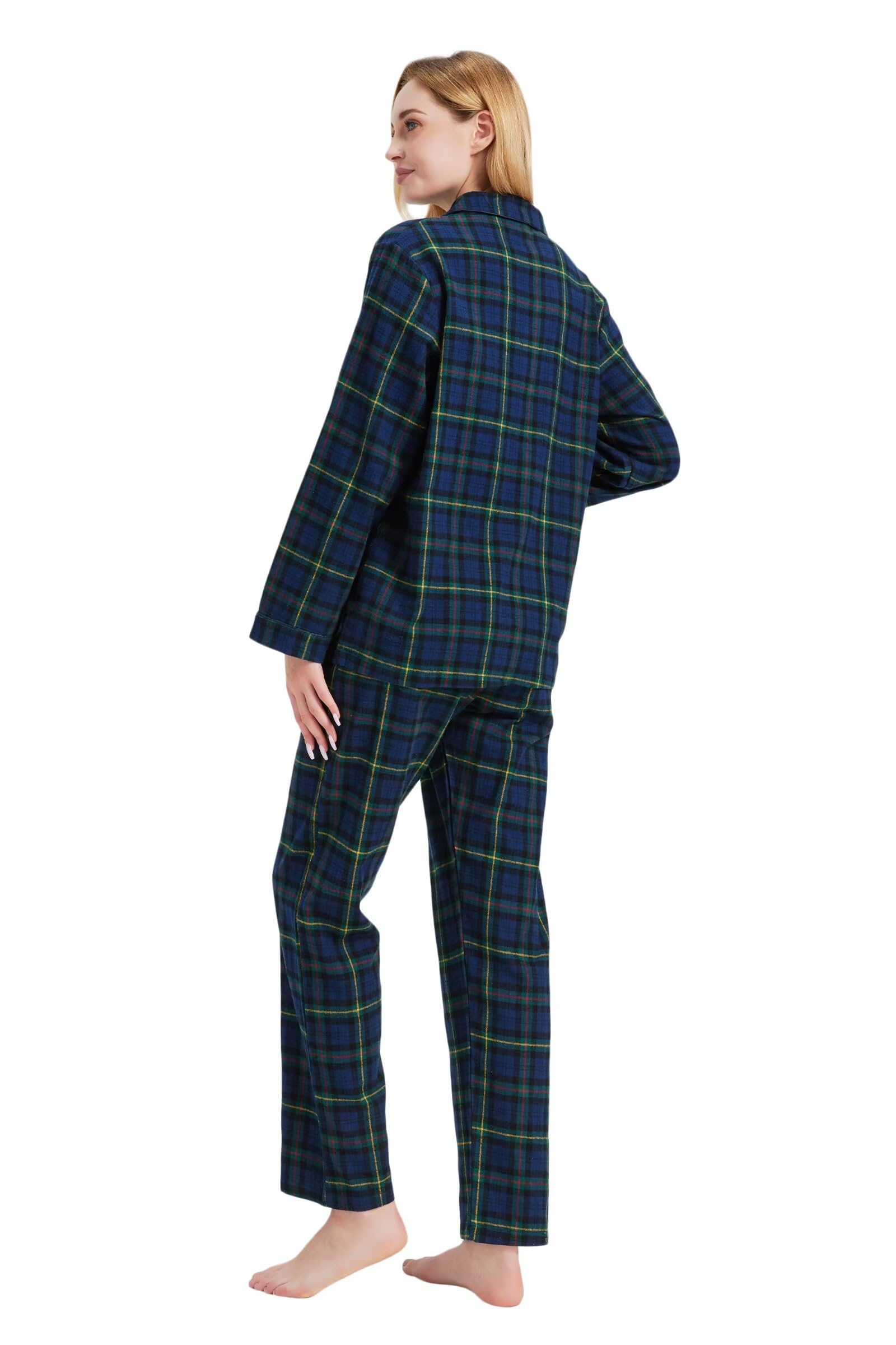 Conjunto de pijama de 2 piezas para hombre - Pijama acogedor con cordón en la cintura, pantalones de franela con bolsillos, ropa de salón para hombre