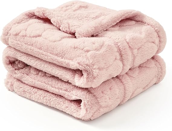 CREVENT CREVENT Couverture Bébé Polaire Sherpa Ultra Chaude Motif Ours