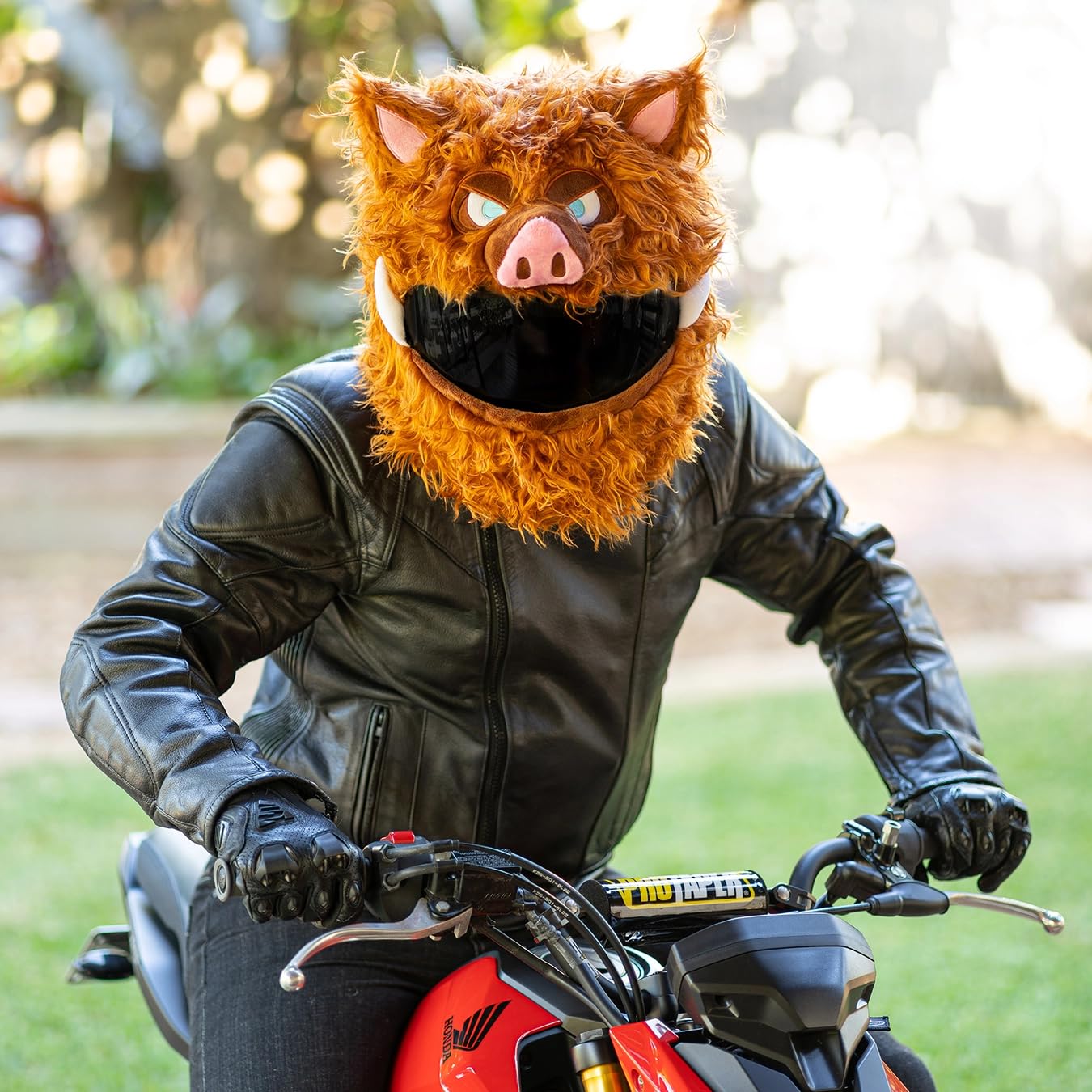 Funda para casco de moto para casco de motocicleta, paseos divertidos y regalos (solo funda, casco no incluido) - Jabalí salvaje